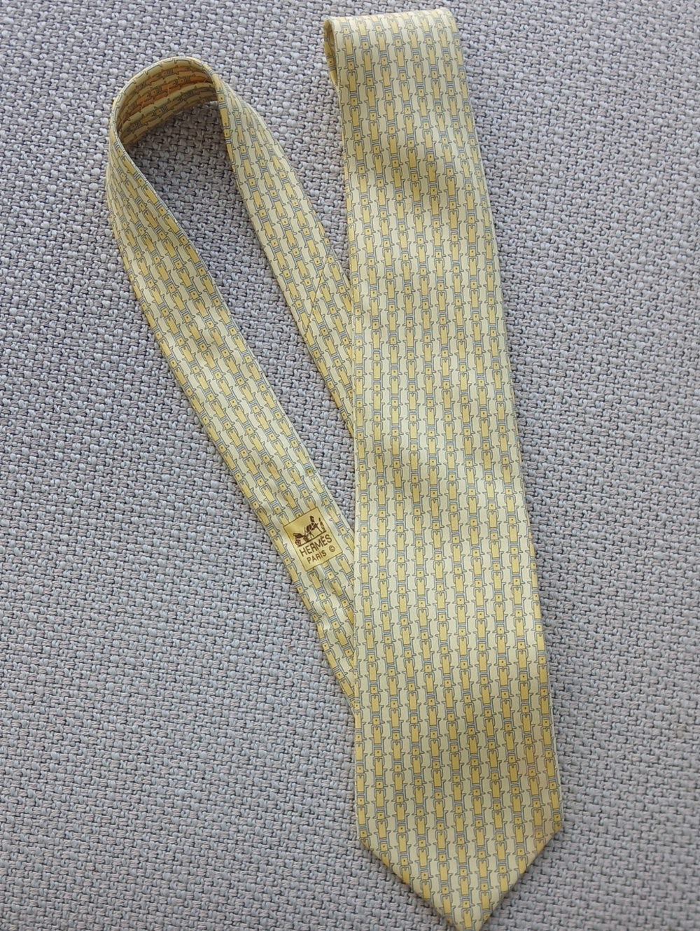 Authenticl Hermes Silk Tie.Made In FRANCE